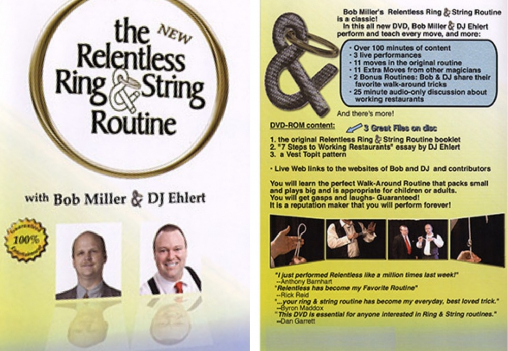 RECHERCHE: DVD Rentless ring & string 