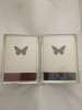 2 JEUX BUTTERFLY-V1-LIMITED COLLECTORS EDITION-SIGNED AND NUMBERED-ROUGE ET BLEU