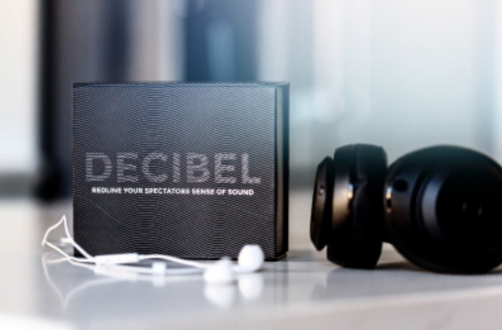 Decibel by Adam Wilber: PUSH ANY AUDIO FILE TO BORROWED HEADPHONES