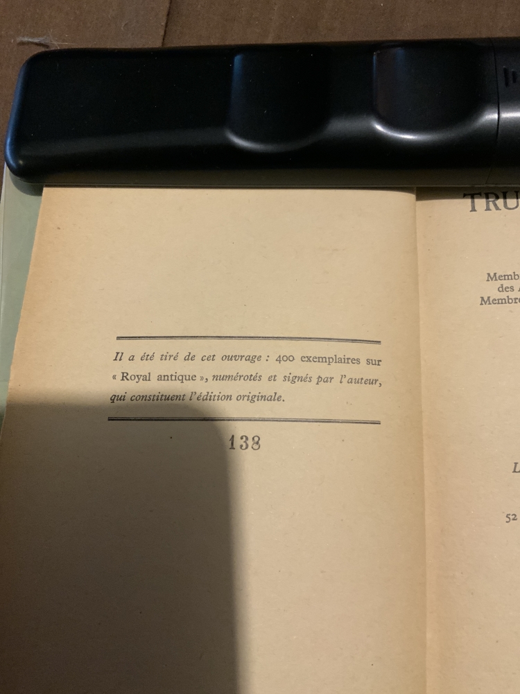 Trucs et secrets - Robelly - 1940 - édition numérotée signée par l’auteur 