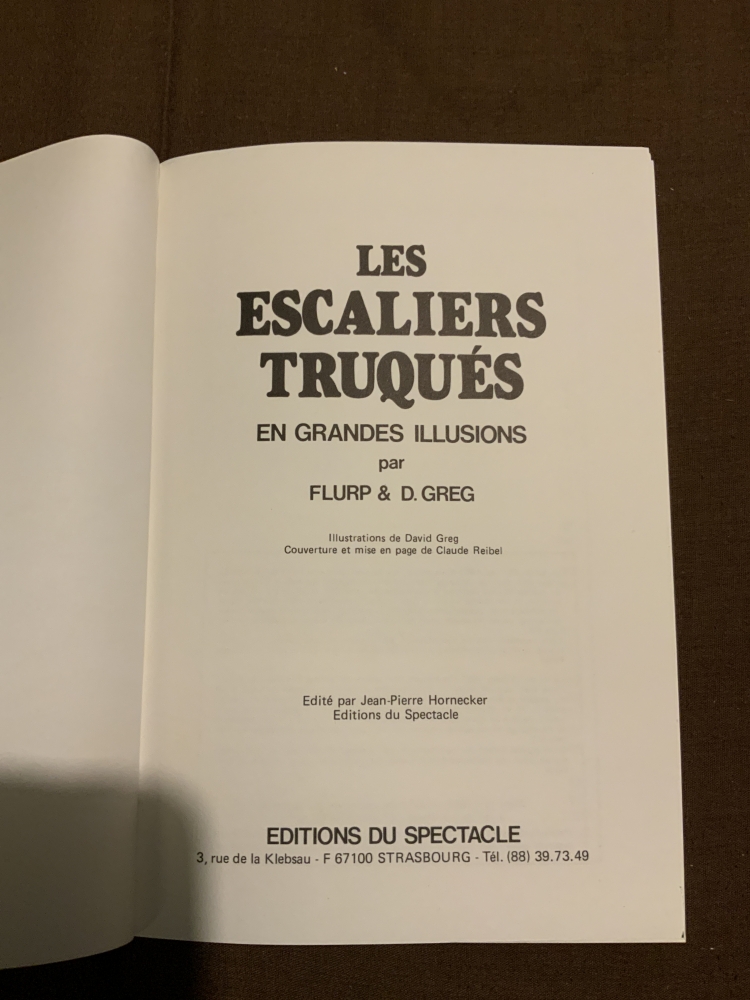 Les escaliers truqués - Flurp & D. Greg - 1984