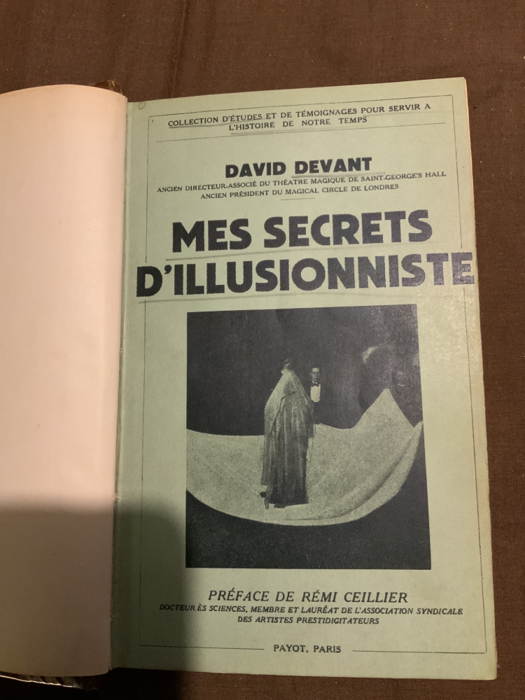 Mes Secrets d’illusionniste - David Devant - Payot - 1938