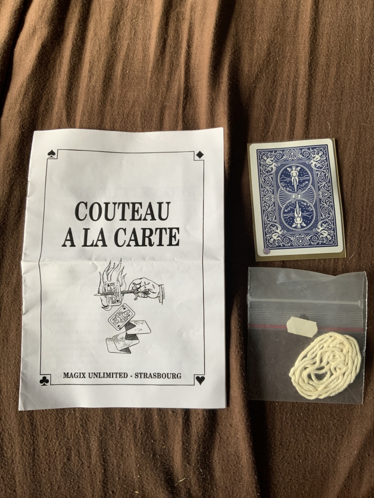  Couteau à la carte  - dos bleu