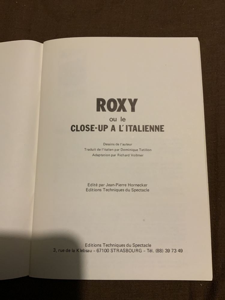 Roxy ou le close up à l’italienne - 1980