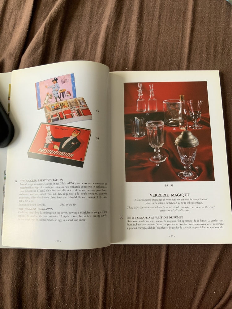 Catalogue de vente - Art magique - Hôtel Drouot - mai 1997