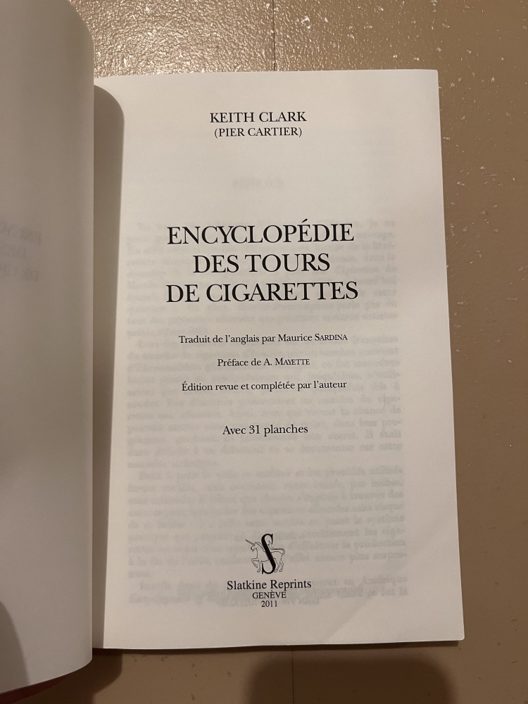 Encyclopédie des Tours de Cigarettes - Keith Clark