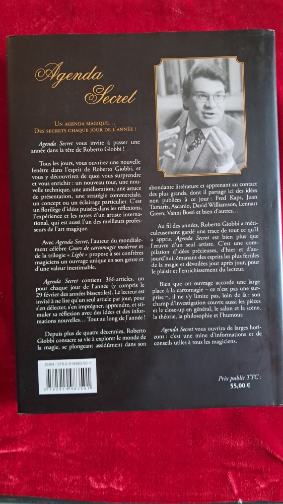  AGENDA SECRET Roberto Giobbi (épuisé) -Vente en cours-