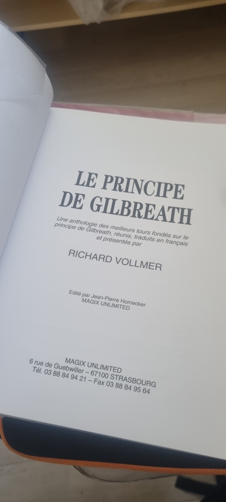 VENDU - Le principe de GILBREATH