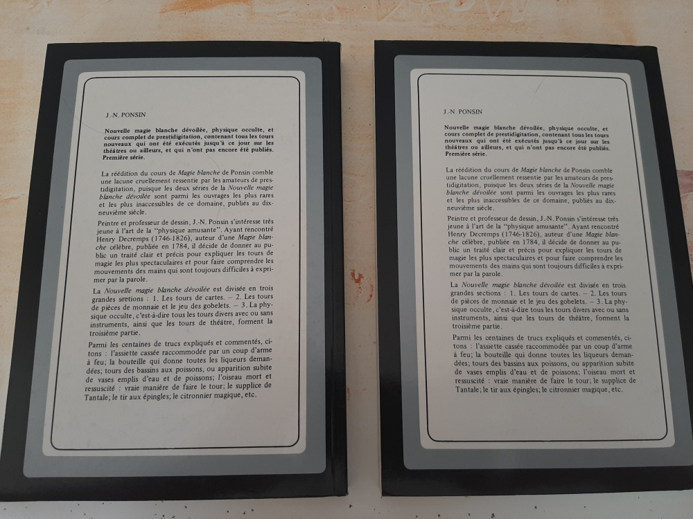 Nouvelle Magie Blanche dévoilée J.N Ponsin Tome 1 et 2