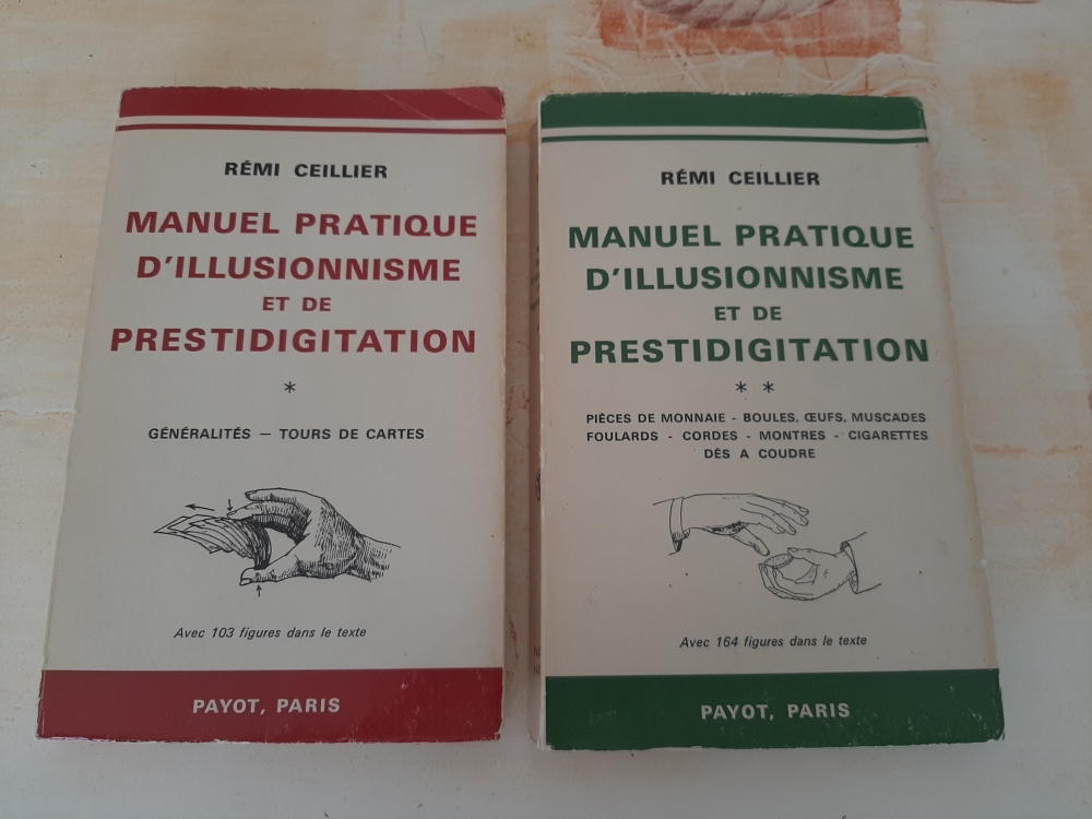 Manuel Pratique d'illusionnisme et de Prestidigitation 2 tomes Rémi CEILLIER