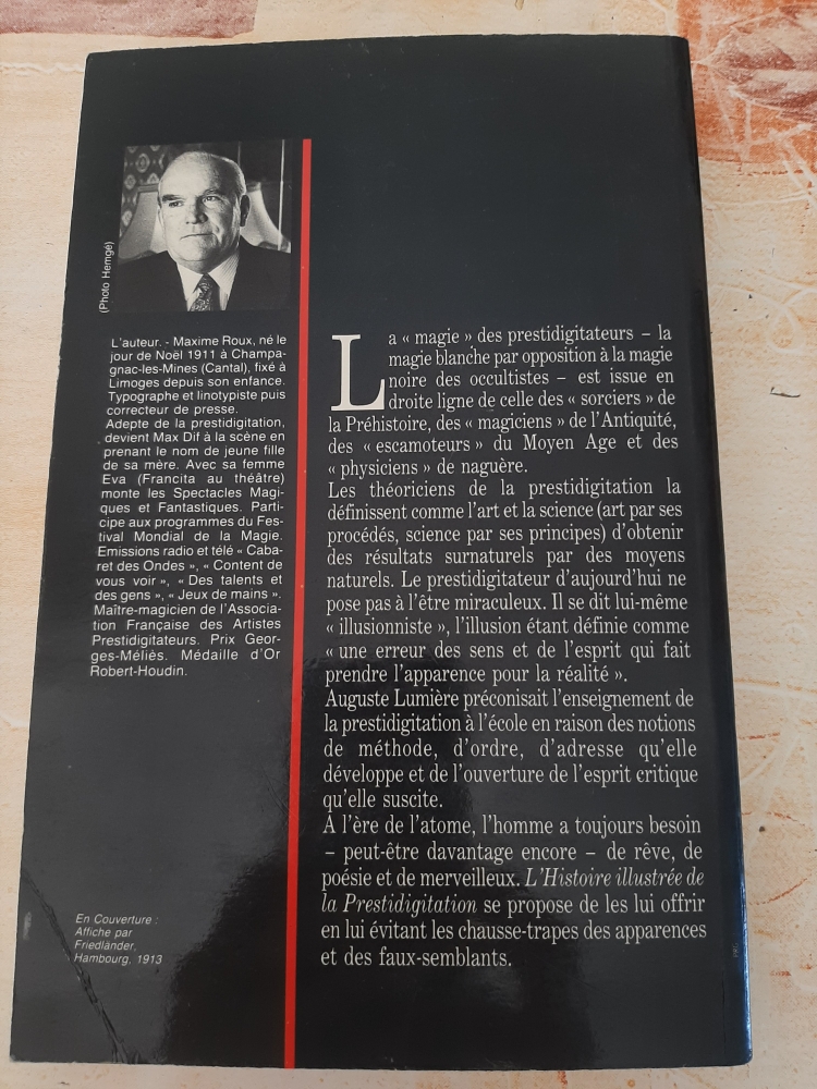 Histoire de la Prestidigitation illustrée Max D'if 