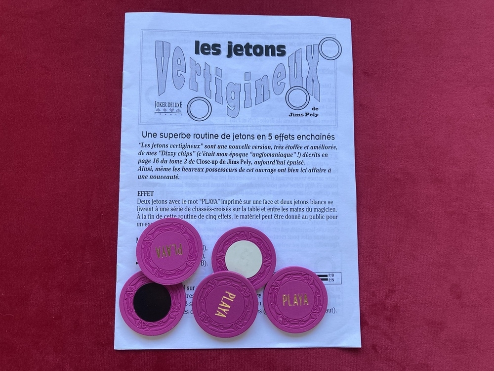 Jetons Vertigineux de Jims PELY