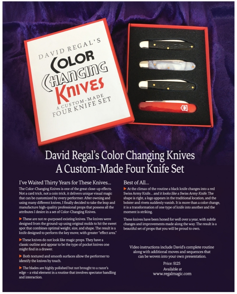 (Recherche) David Regal color changing knives