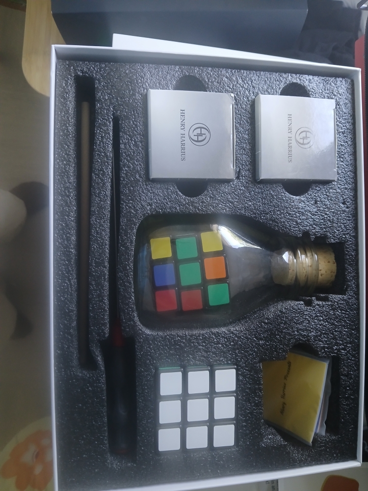 Cube in bottle