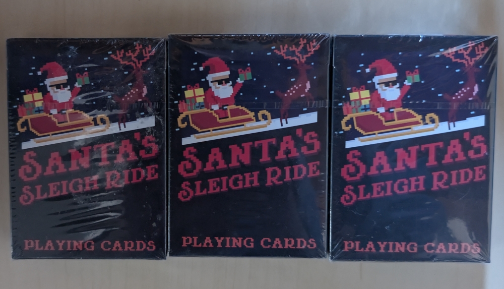 Lot de 3 jeux Santa's Sleigh Ride Deck