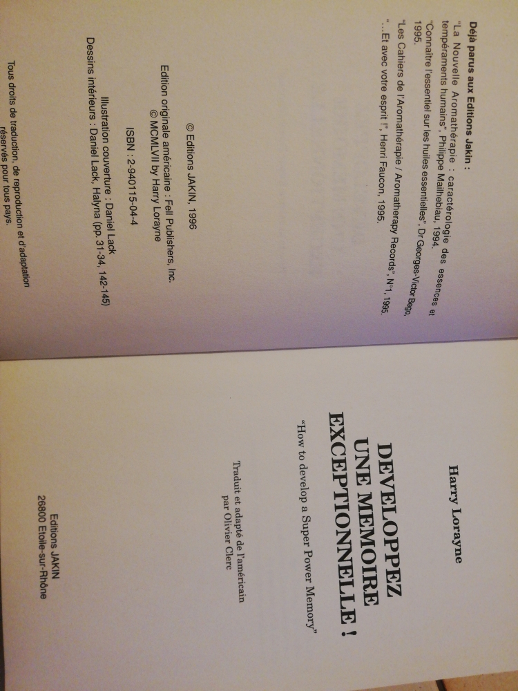 Developper une mémoire exceptionnelle 