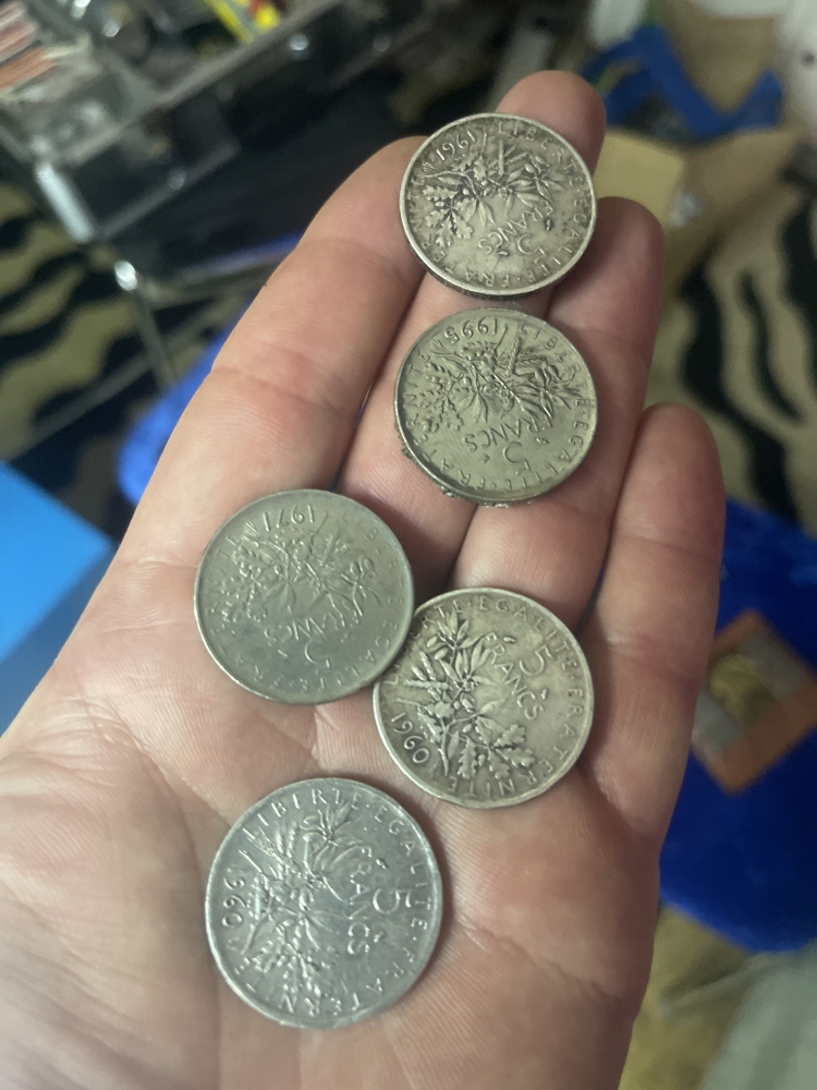 Pieces de 5 francs