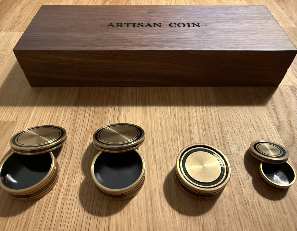 M Box Luxury Set - Half Dollar + set 4 barber et une coquille 