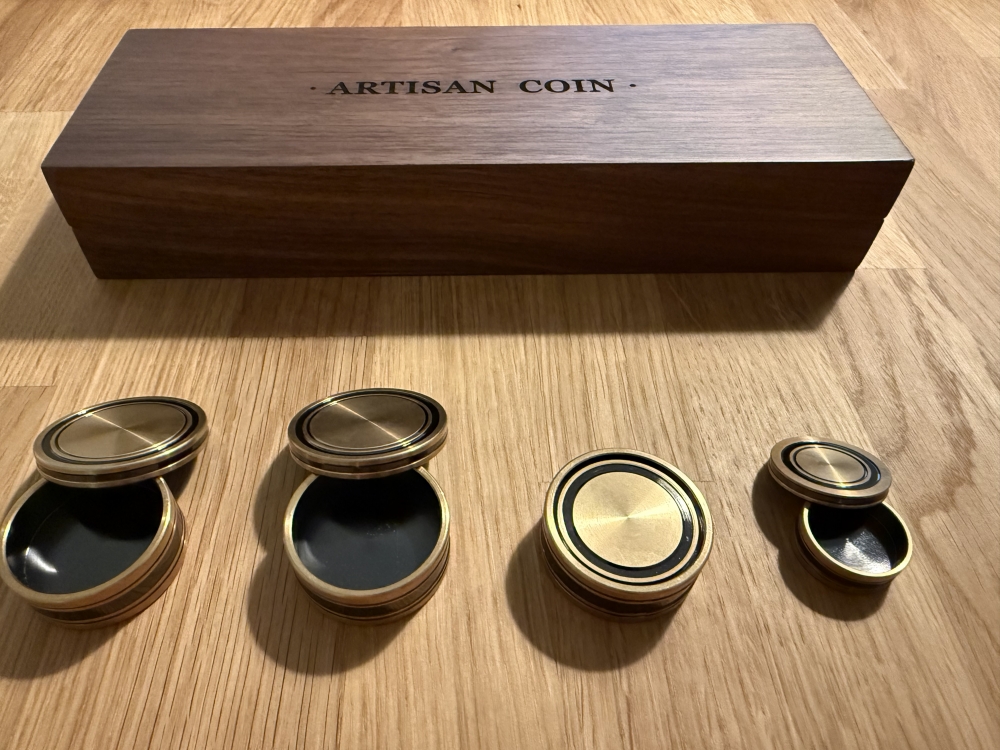  M Box Luxury Set - Half Dollar + set 4 barber et une coquille