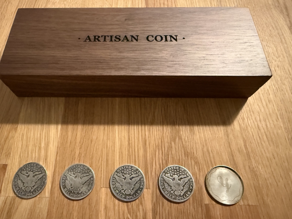  M Box Luxury Set - Half Dollar + set 4 barber et une coquille