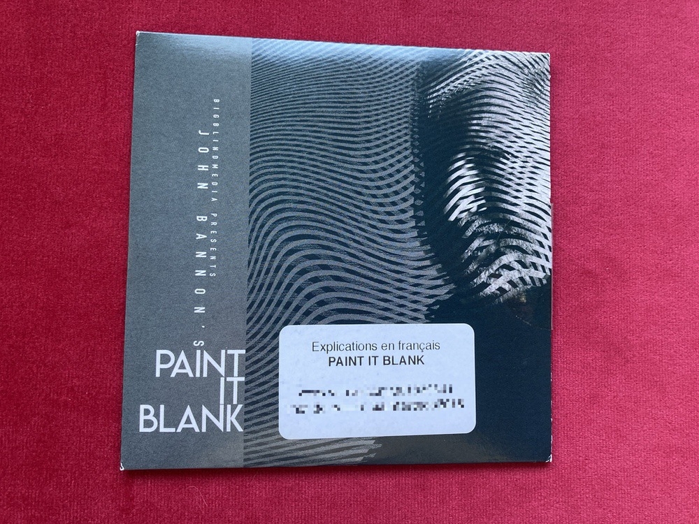 Paint It Blank de John BANNON