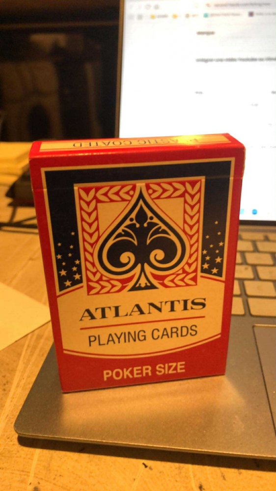 jeux de cartes ATLANTIS POKER (rouge)