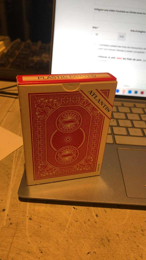 jeux de cartes ATLANTIS POKER (rouge)