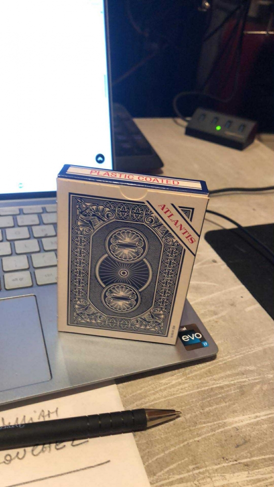 jeu de cartes ATLANTIS POKER (bleu)