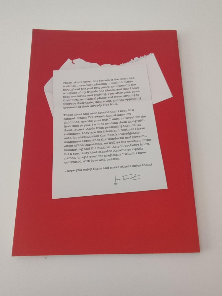LETTERS FROM JUAN - VOLUME 1 de Juan Tamariz