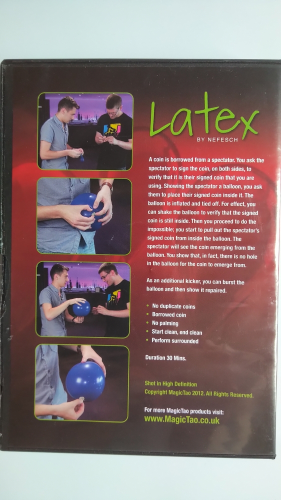 Latex : Retirez progressivement une pièce signée d’un ballon !