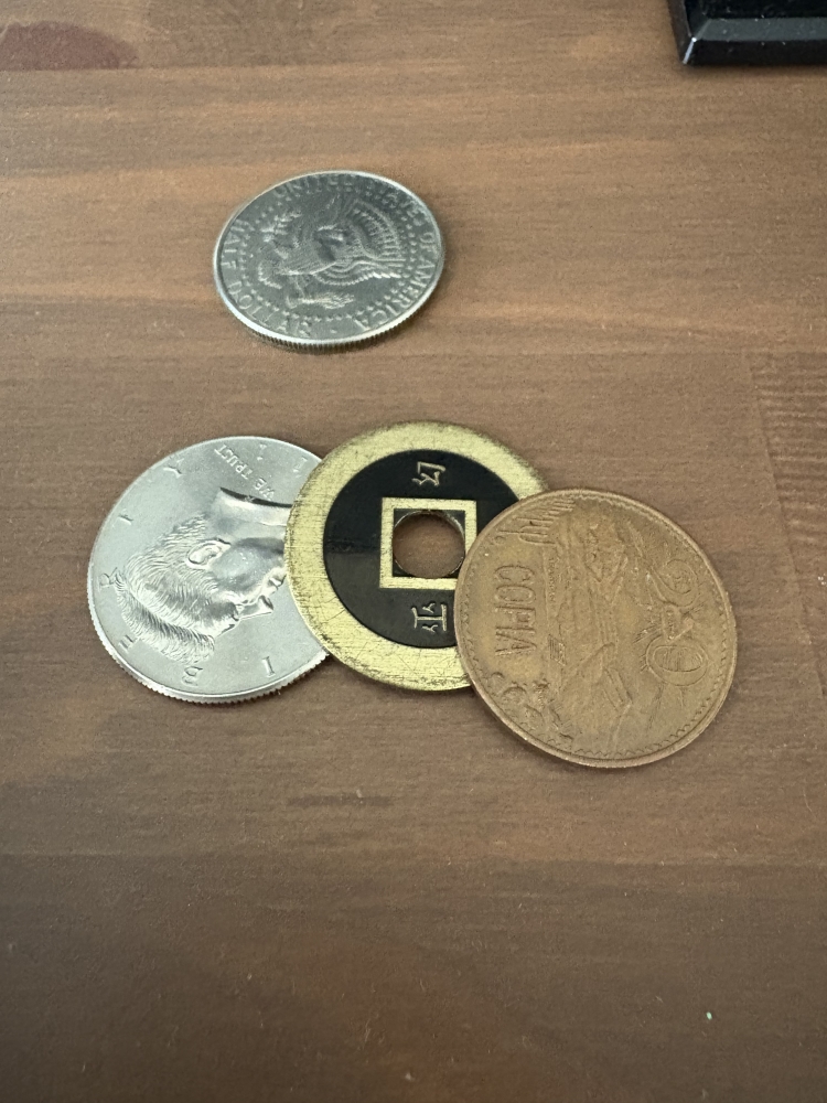 Copper silver and brass 