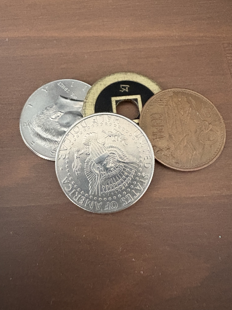 Copper silver and brass 