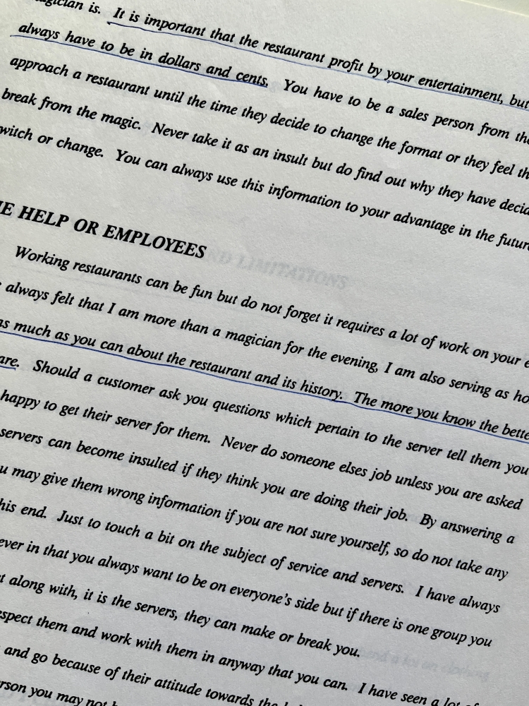 Fleshman, Dan: Working in restaurants for fun and profit