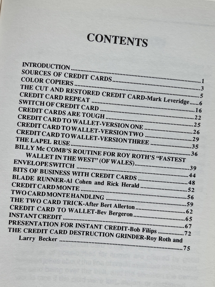 Mentzer, Jerry: Magic with credit Cards