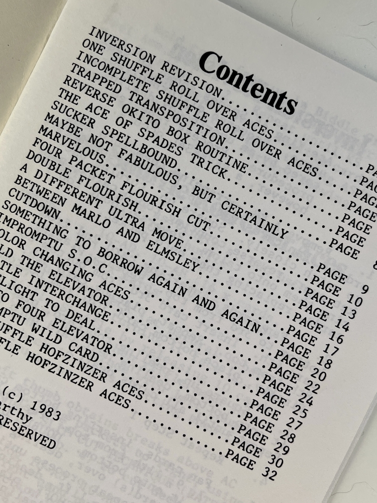 LOT : McCarthy, Daniel: The underground hits bottom