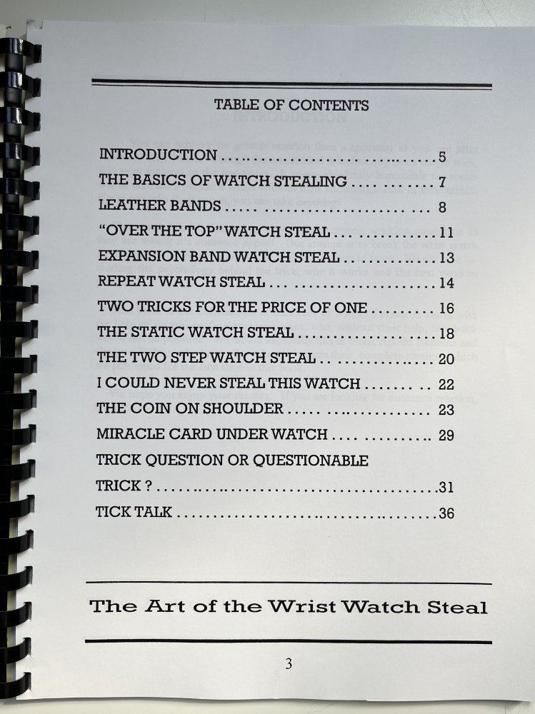 Robbins, Apollo: The art of stealing watches