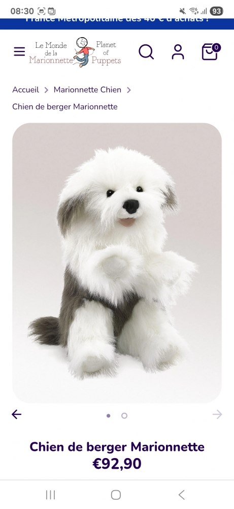 Chien marionnette 