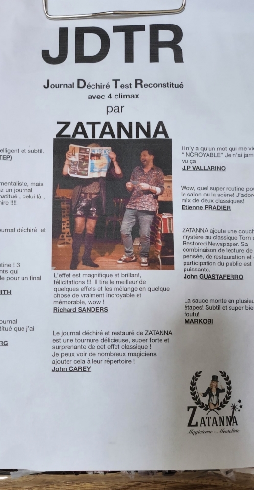 Journal déchiré de Zatanna