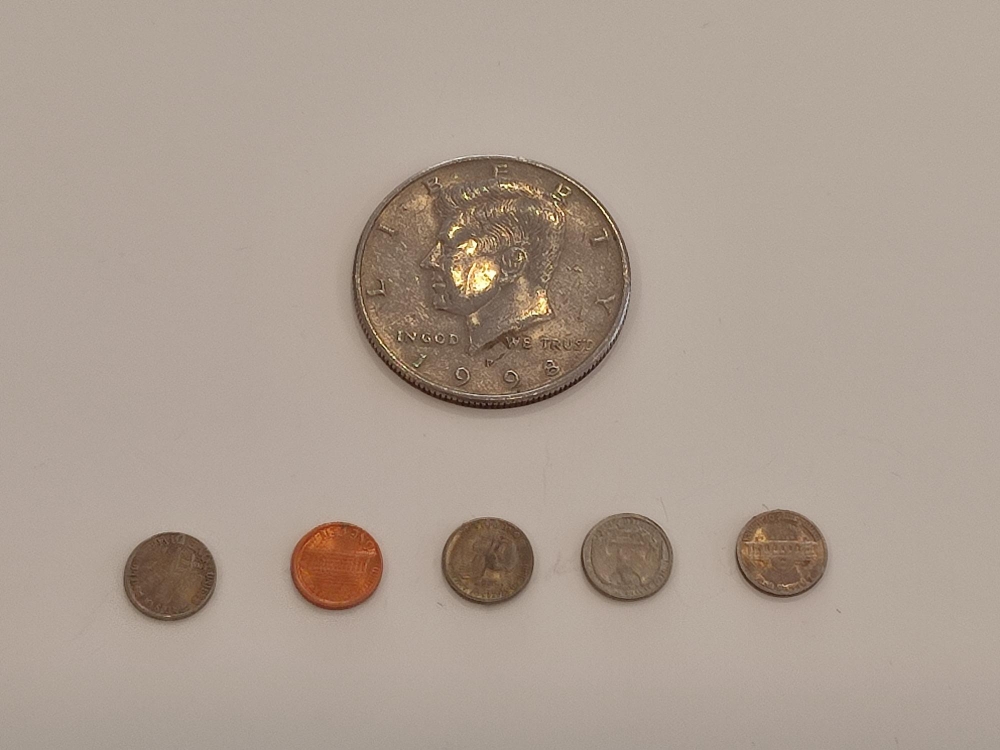 5 Mini Pièces de Monnaie