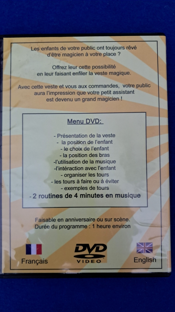 INSTANT MAGICIAN (Veste magique) + DVD (en cours de vente)