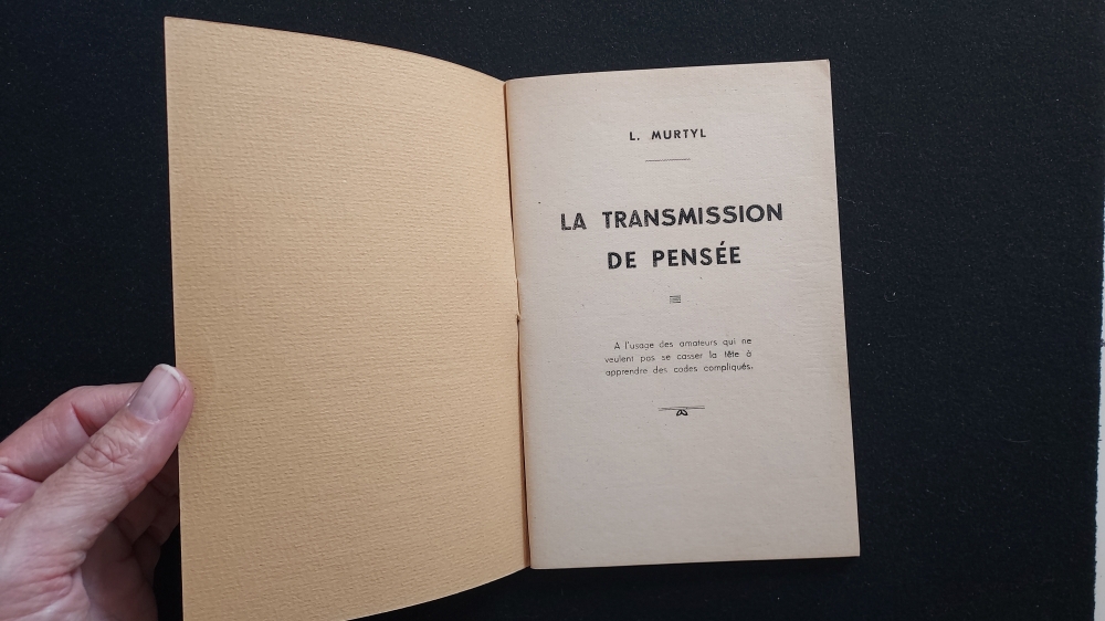 \"La Transmission de pensée\" de L. Murtyl, 1946