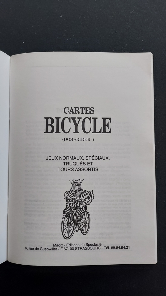 \"Cartes Bicycle - tours assortis\", 1993