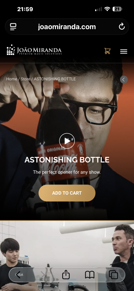 Astonishing bottle de joao miranda 