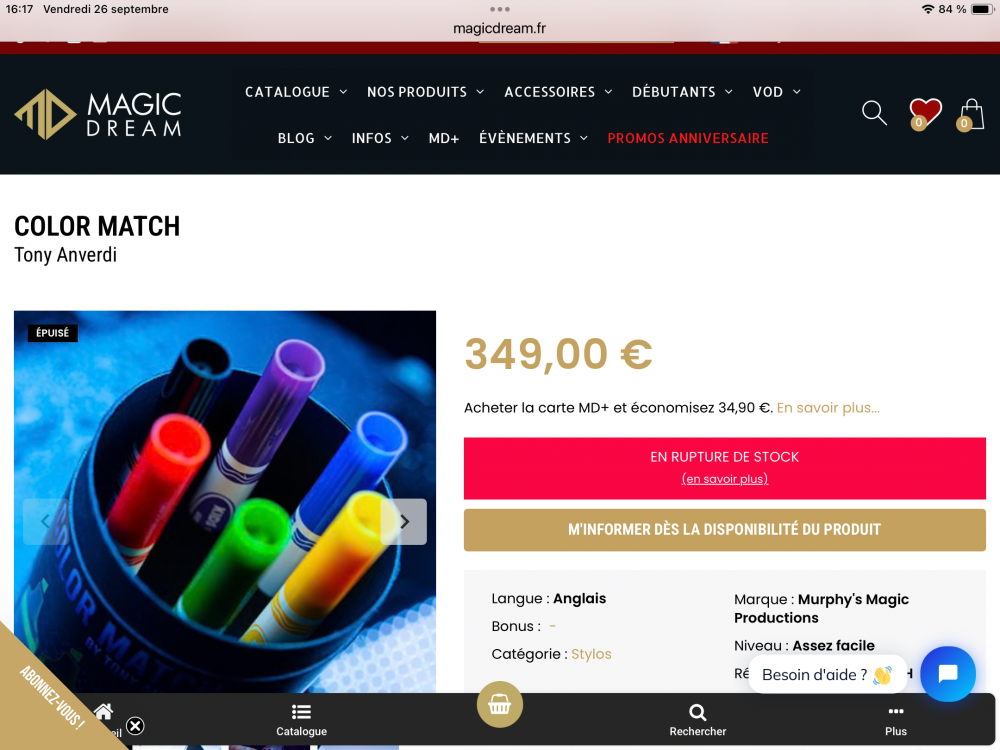 Color,match de Tony anverdi 