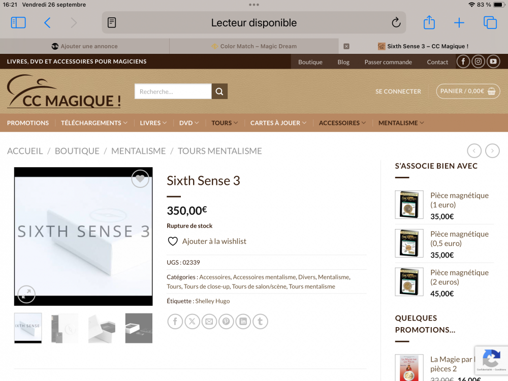  Sixth sense 2 de Hugo shelley