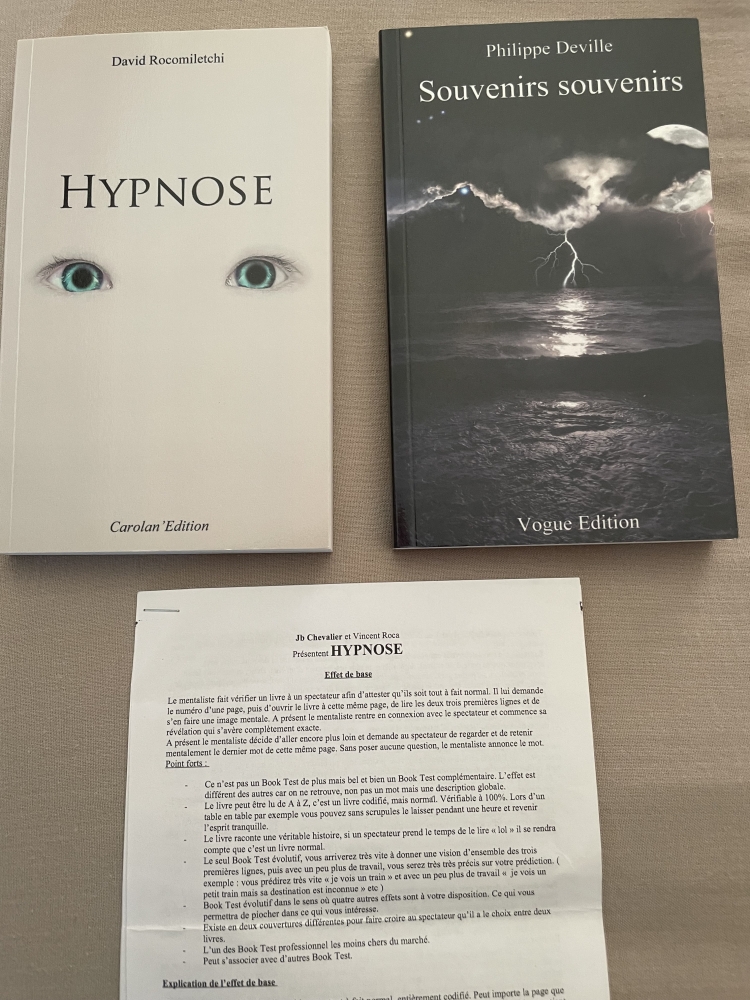 Hypnose book test de JB Chevalier