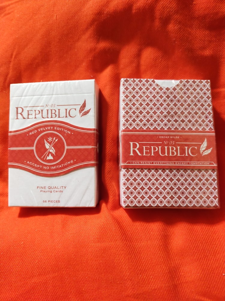 Lot de 2 jeux Republic dos rouge