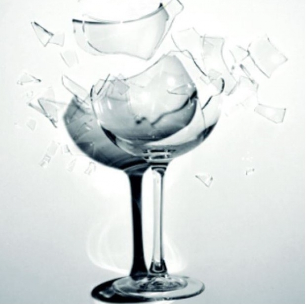 Verre qui explose