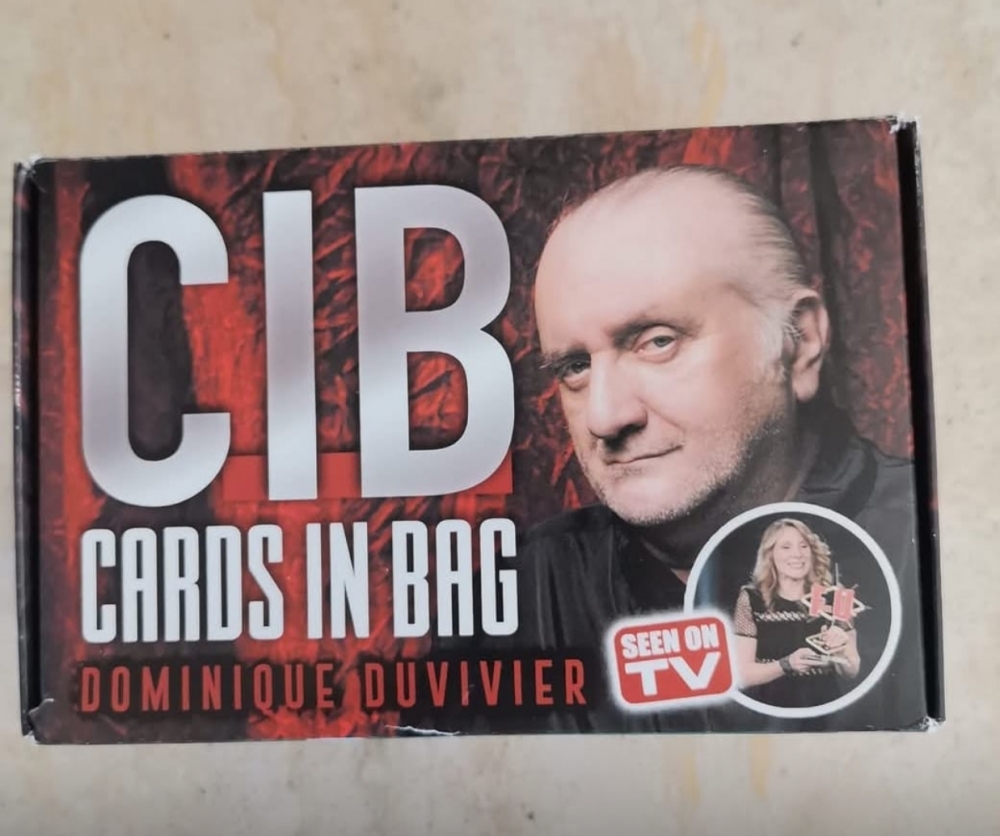 CIB cards in bag 