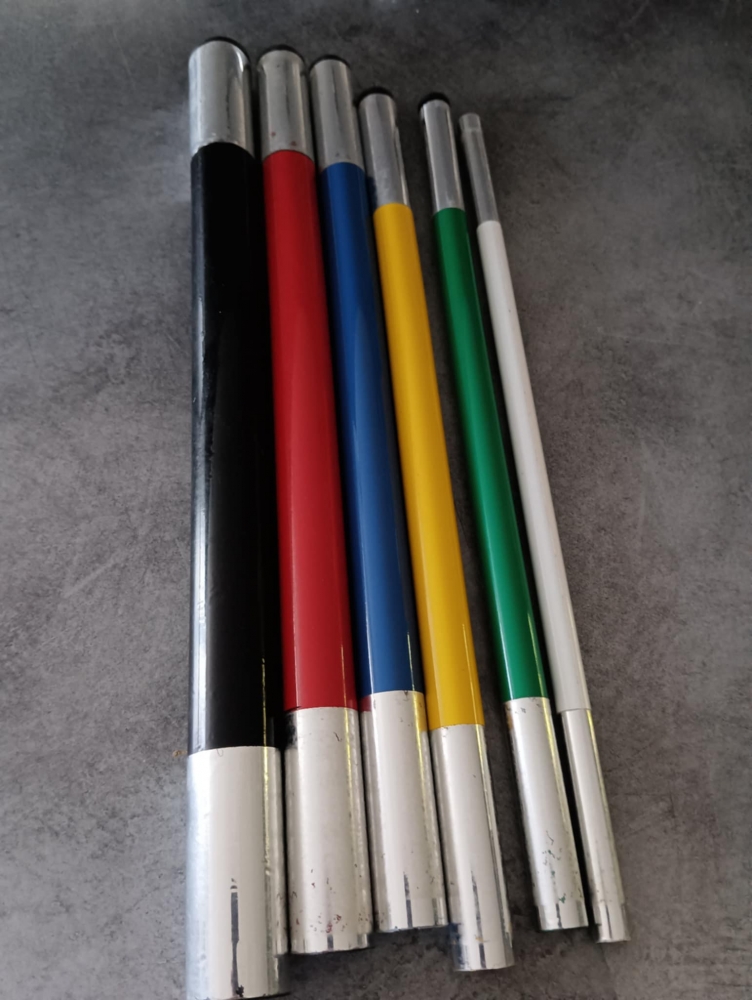 Set de 6 baguettes gigognes colorées